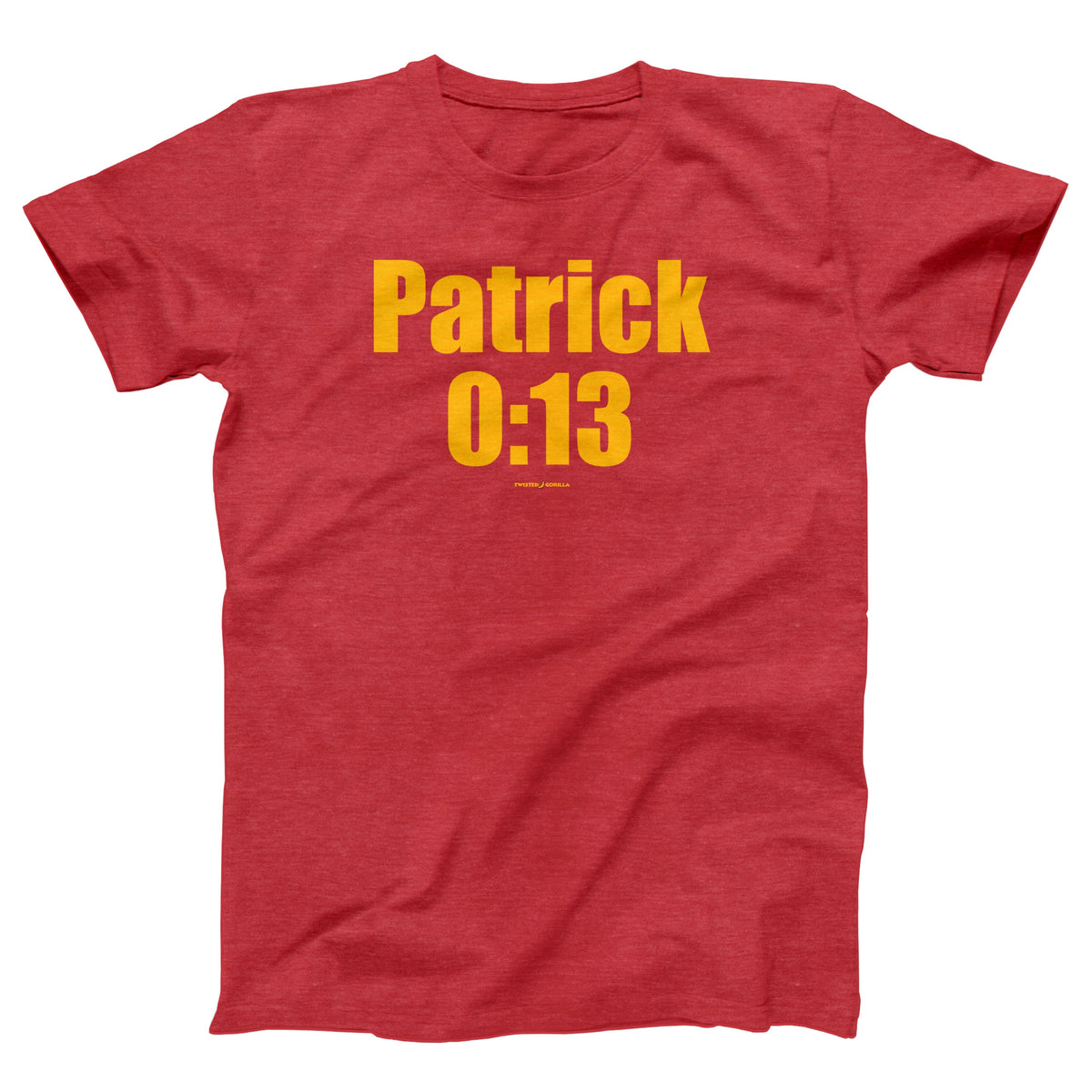 Patrick 0:13 Adult Unisex T-Shirt - Twisted Gorilla