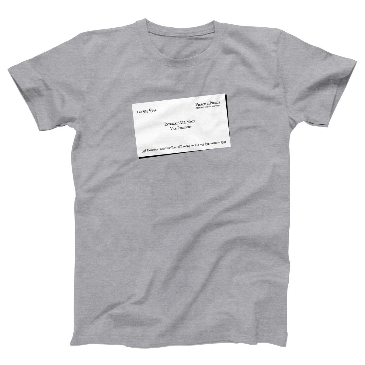 Patrick Bateman Business Card Adult Unisex T-Shirt - Twisted Gorilla