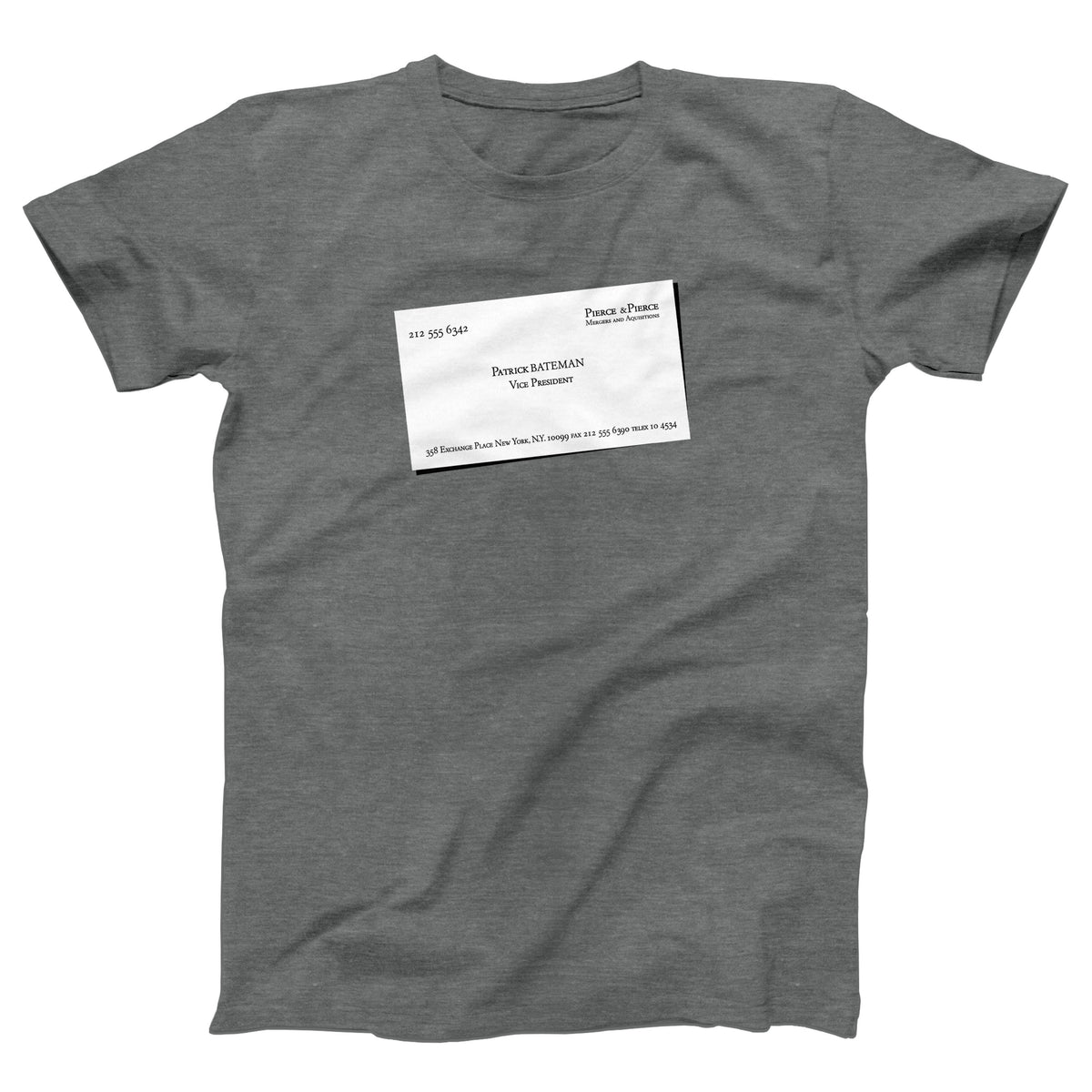 Patrick Bateman Business Card Adult Unisex T-Shirt - Twisted Gorilla