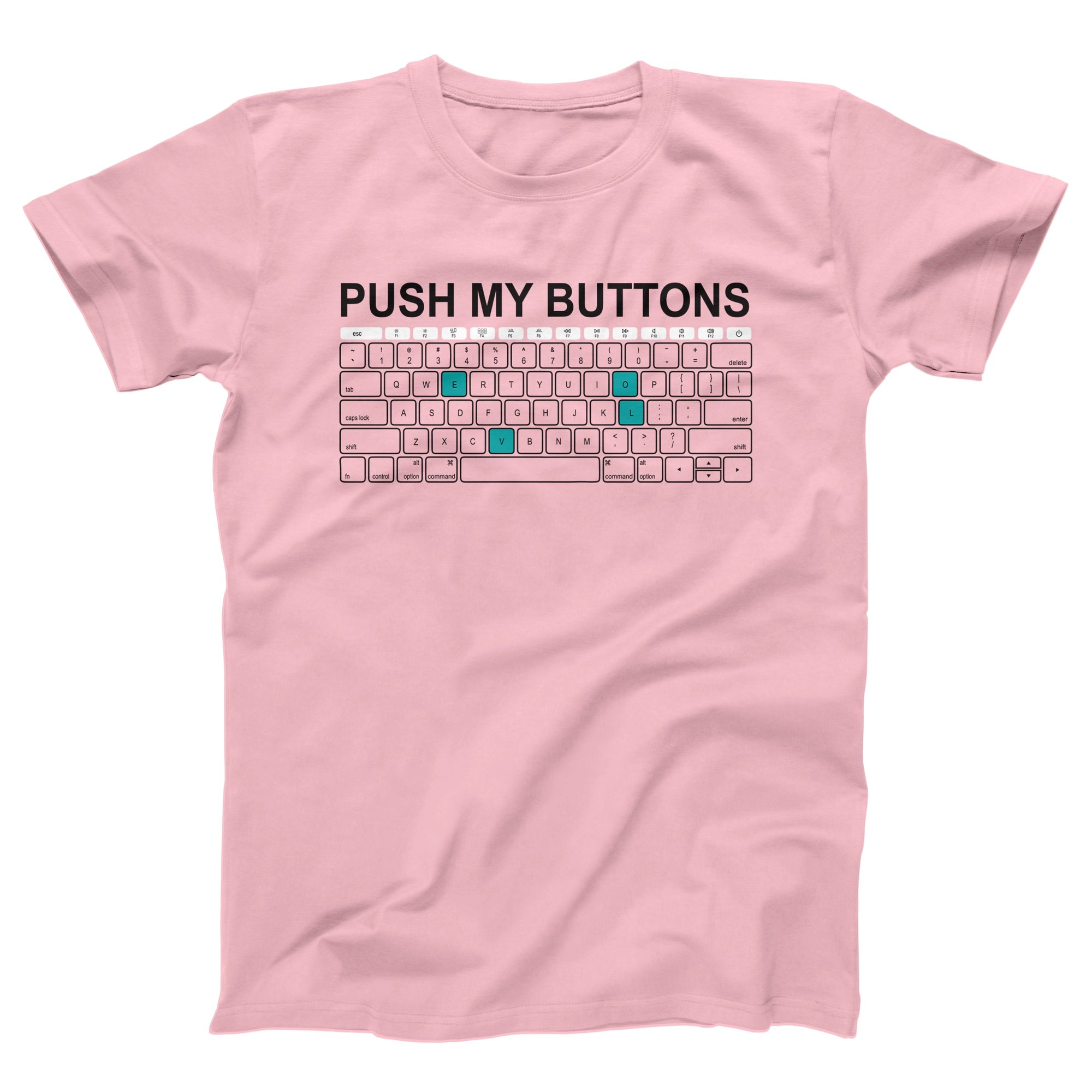 Push My Buttons Adult Unisex T-Shirt - Twisted Gorilla