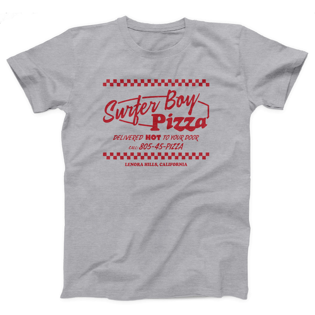 Surfer Boy Pizza Adult Unisex T-Shirt - Twisted Gorilla