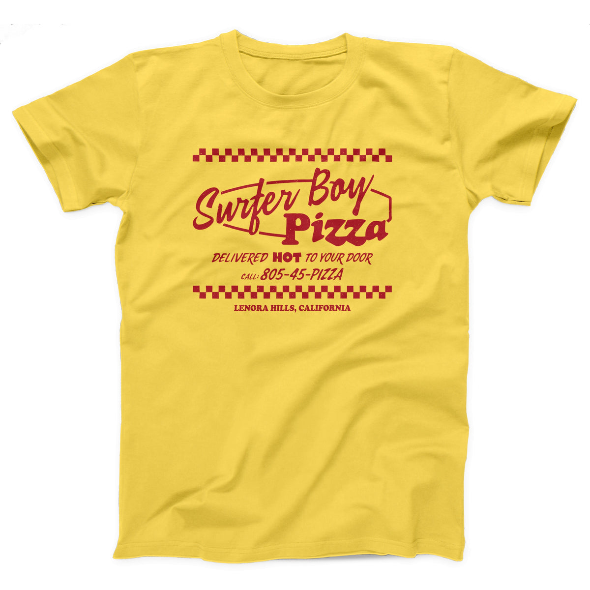 Surfer Boy Pizza Adult Unisex T-Shirt - Twisted Gorilla