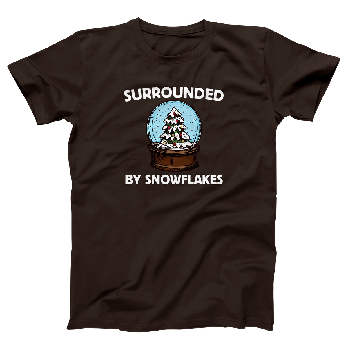 Surrounded By Snowflakes Adult Unisex T-Shirt - Twisted Gorilla