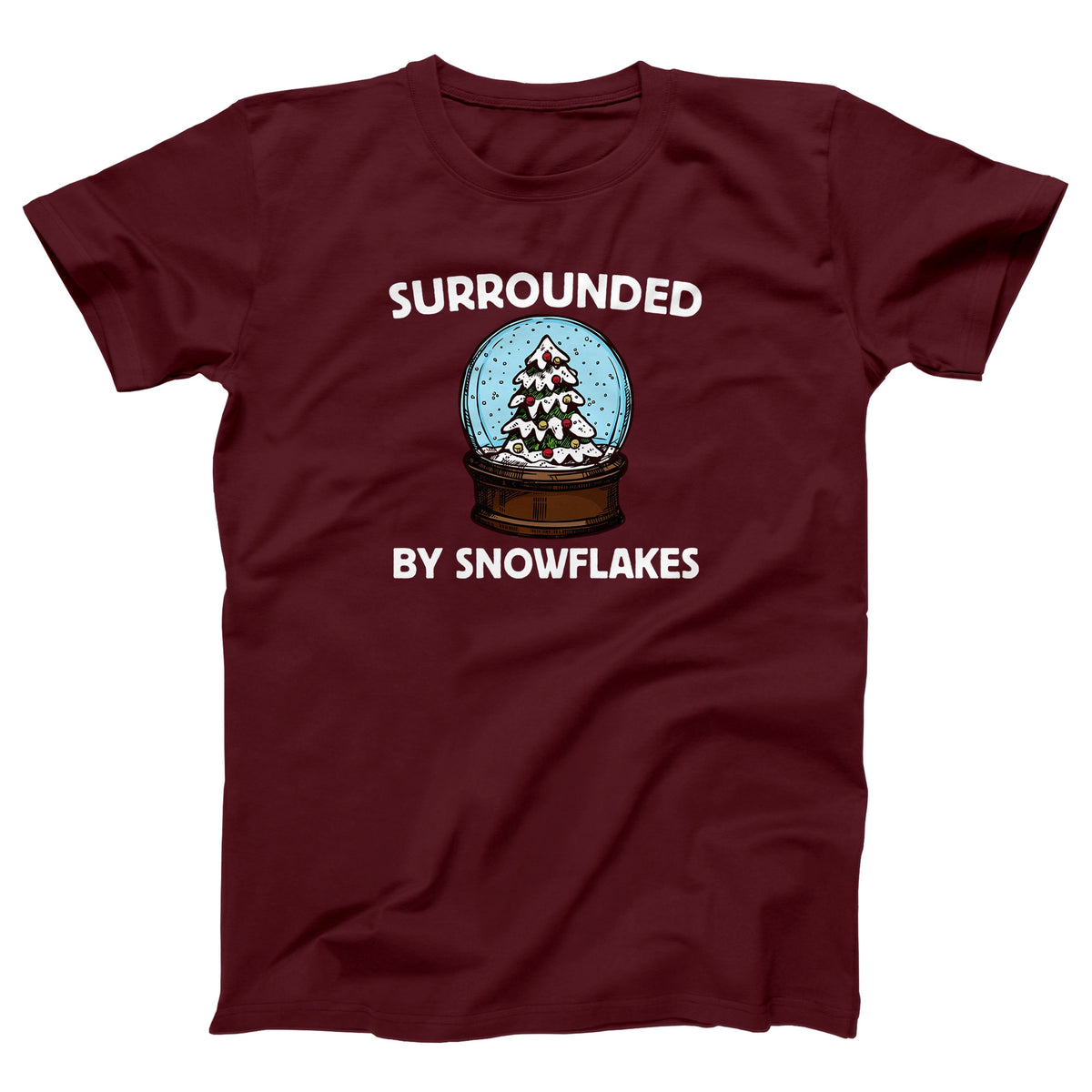 Surrounded By Snowflakes Adult Unisex T-Shirt - Twisted Gorilla