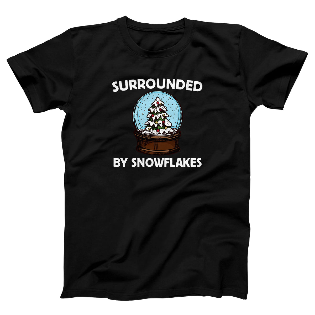 Surrounded By Snowflakes Adult Unisex T-Shirt - Twisted Gorilla