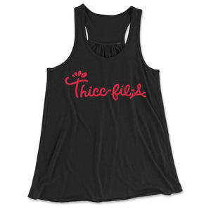 Thicc-Fil-A Women's Flowy Tank Top - Twisted Gorilla