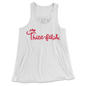 Thicc-Fil-A Women's Flowy Tank Top - Twisted Gorilla