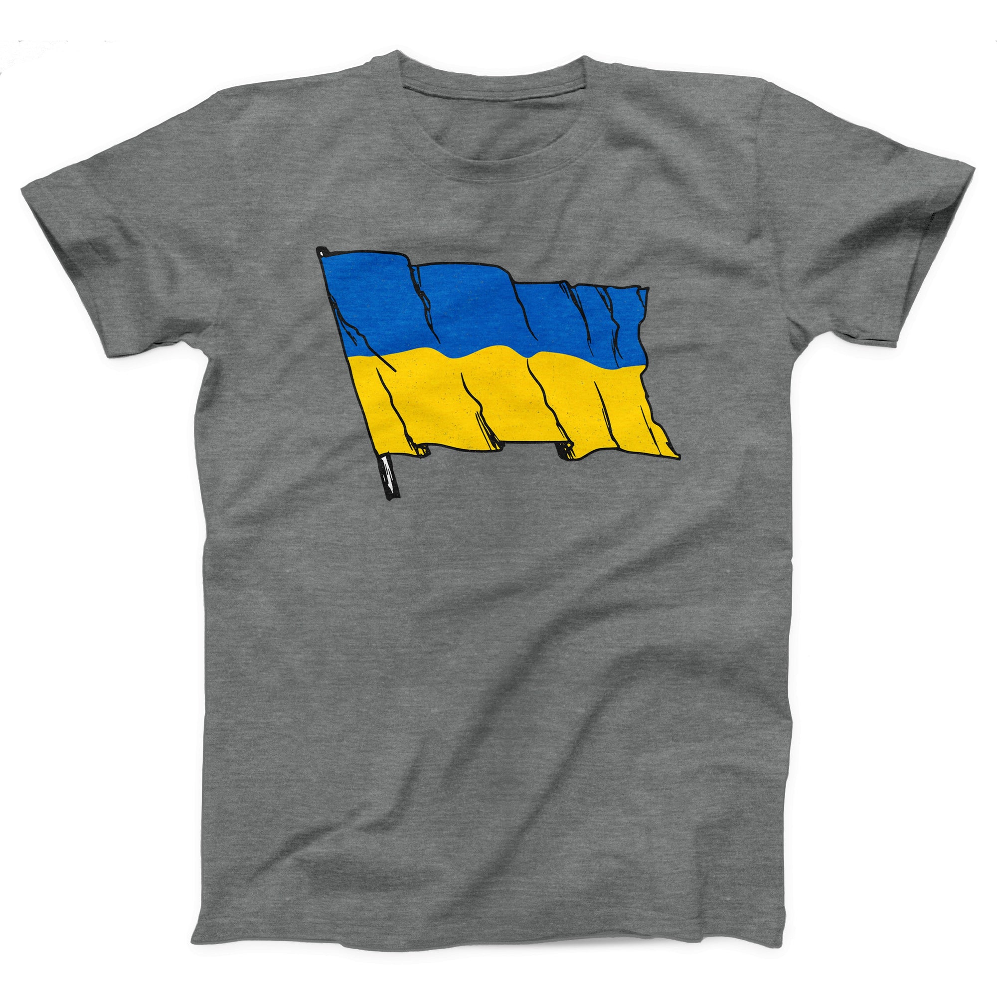 Ukraine Flag Adult Unisex T-Shirt - Twisted Gorilla