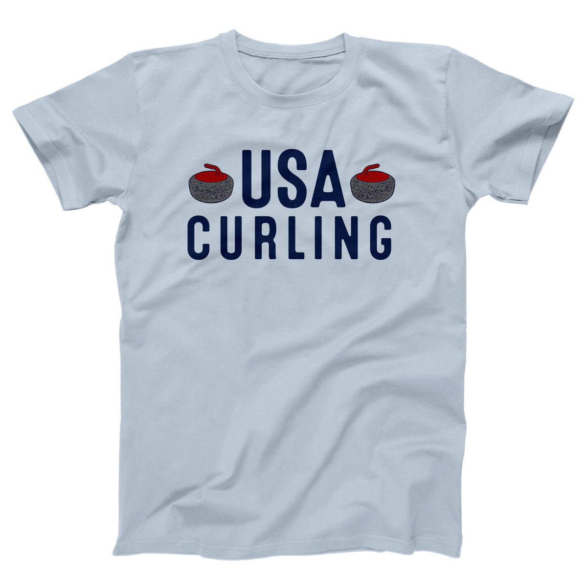 USA Curling Adult Unisex T-Shirt - Twisted Gorilla