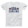 USA Curling Adult Unisex T-Shirt - Twisted Gorilla