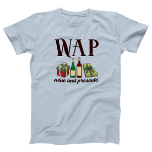 WAP - Wine & Presents Adult Unisex T-Shirt - Twisted Gorilla