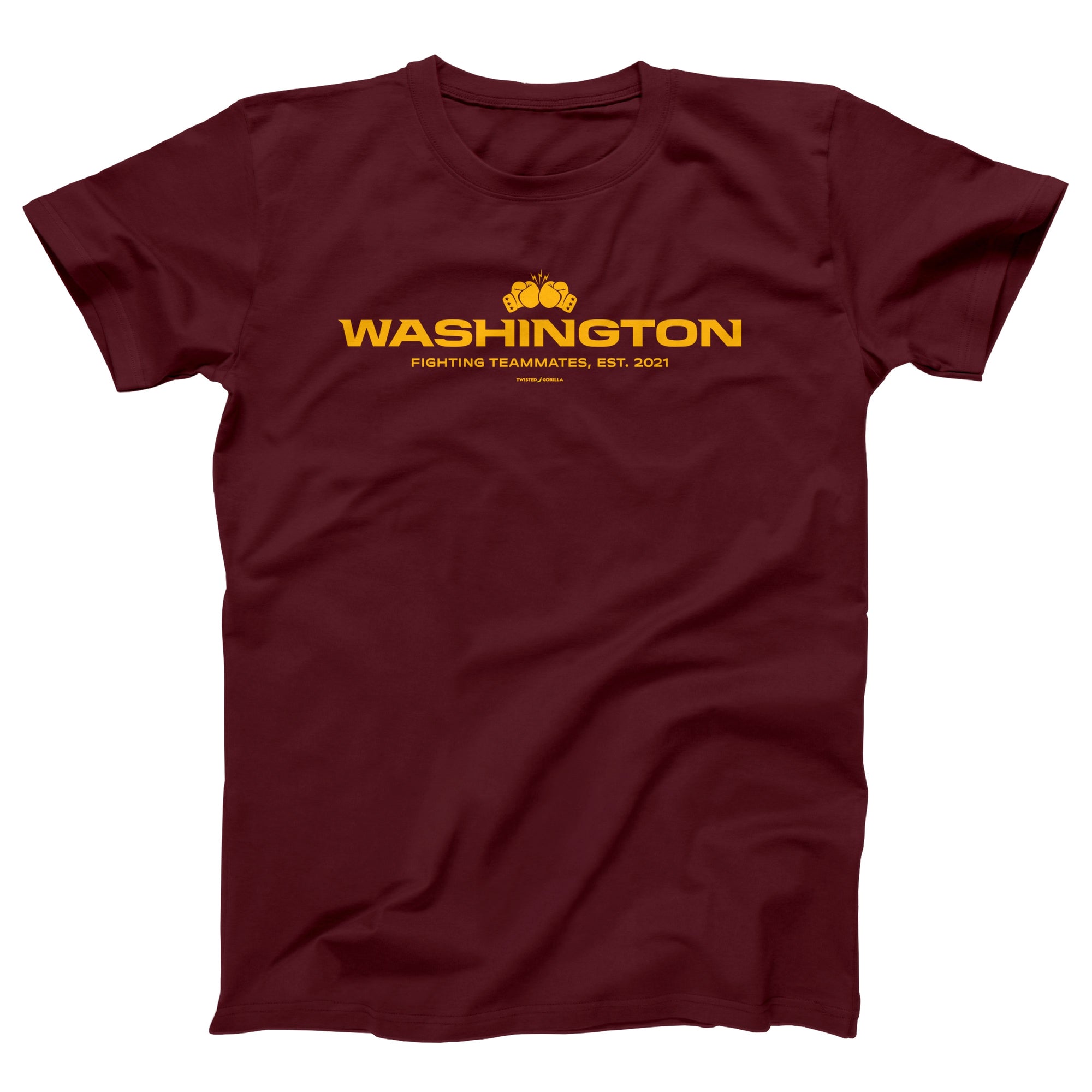 Washington Fighting Teammates Adult Unisex T-Shirt - Twisted Gorilla