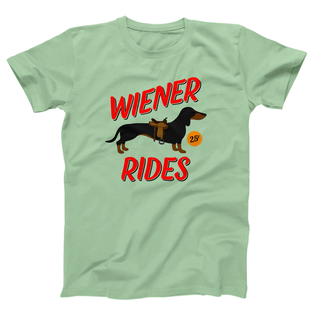 Wiener Rides Adult Unisex T-Shirt - Twisted Gorilla