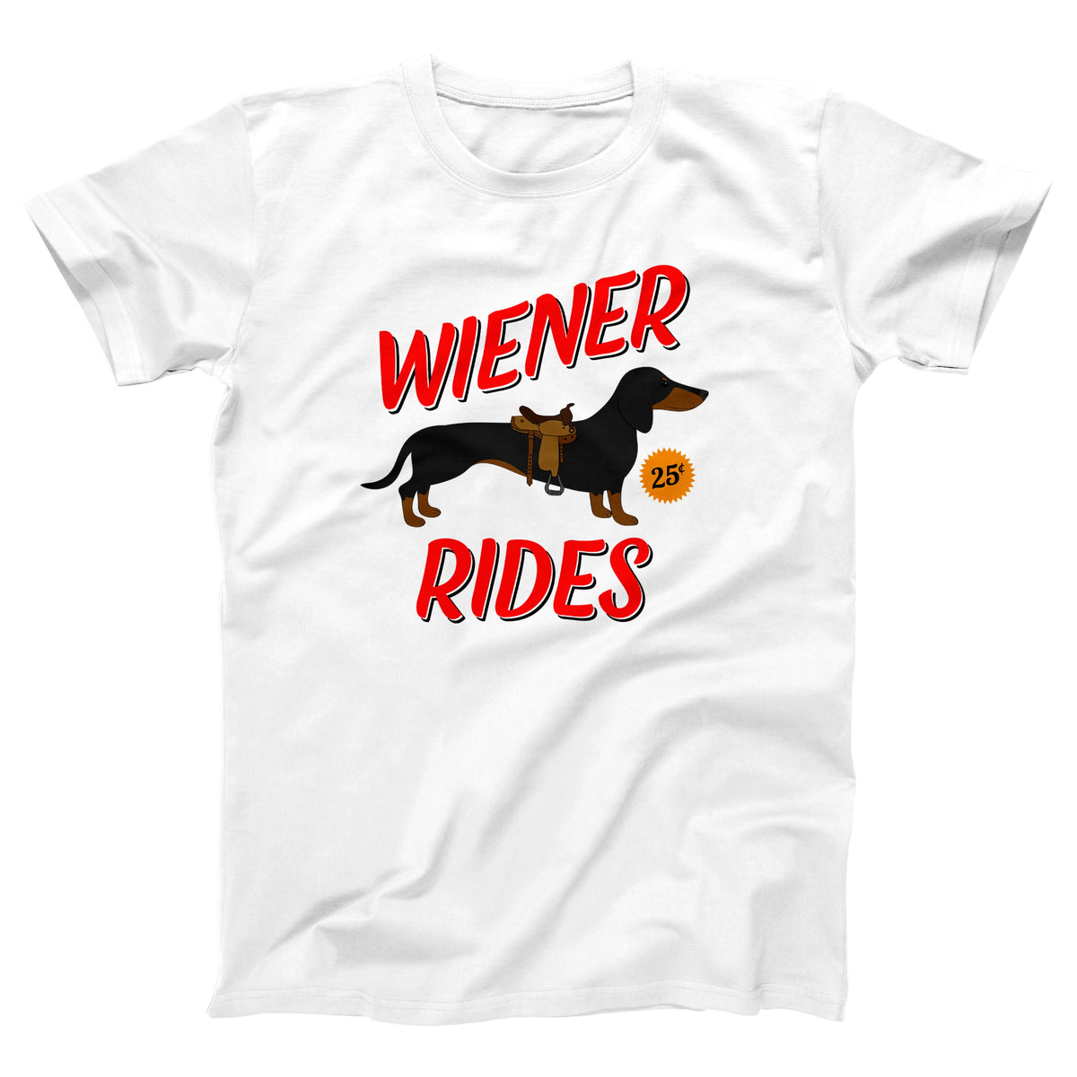 Wiener Rides Adult Unisex T-Shirt - Twisted Gorilla