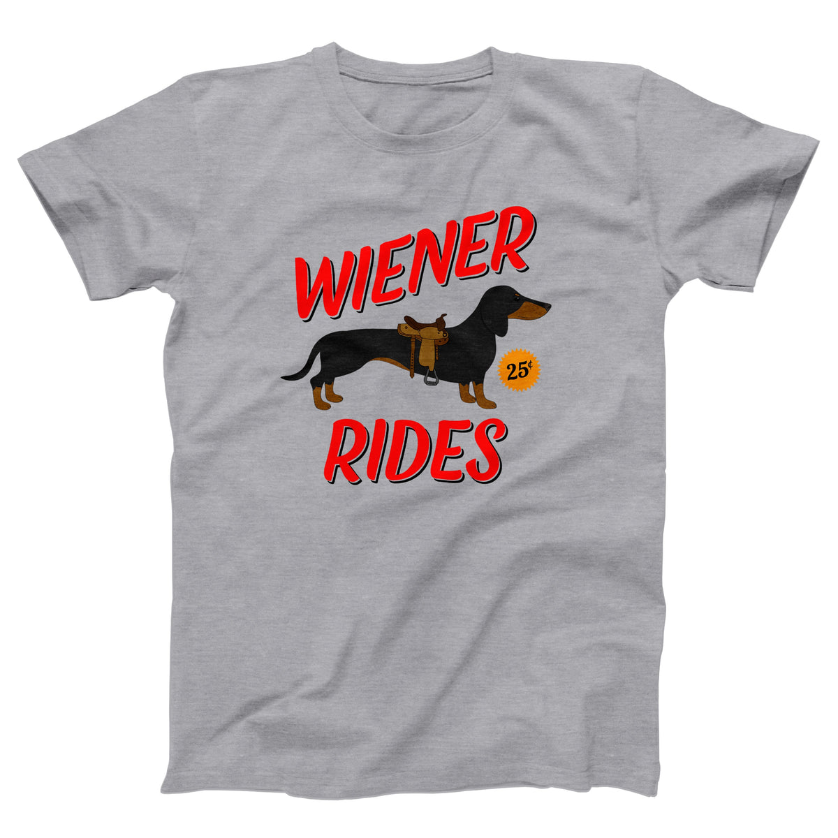 Wiener Rides Adult Unisex T-Shirt - Twisted Gorilla